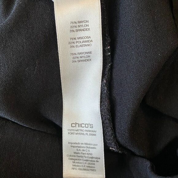 Chico's Fabulously Slimming Straight Leg Leggings Size 1Regular - Picture 5 of 7
